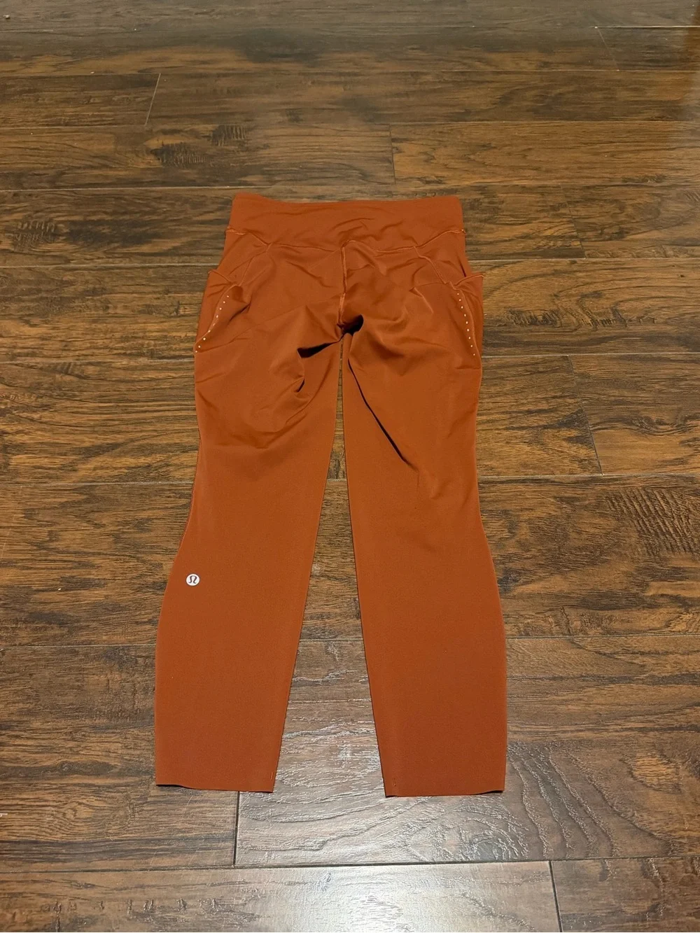 Lululemon women’s dark terracotta fast and free high rise tight 25” pockets legg